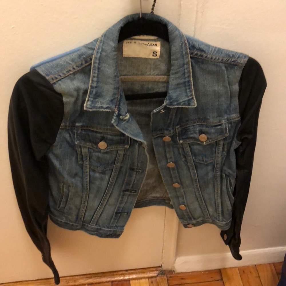 Rag and Bone Denim & Leather Jacket